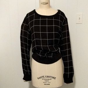 Cozy geometric sweatershirt